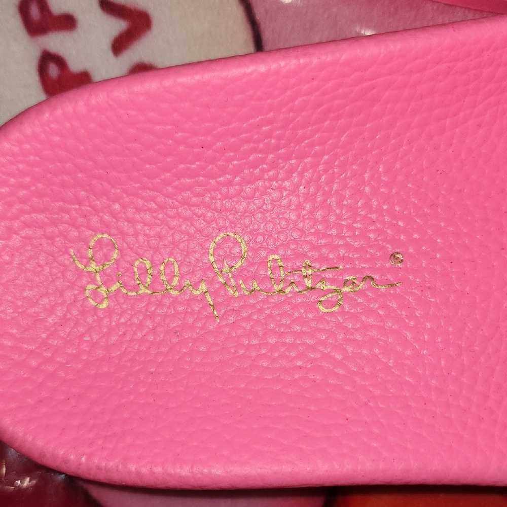 New Lilly Pulitzer Boca Blue Its A Sailabration Show Cabana Slide Sandal Size 8 - Picture 2 of 11
